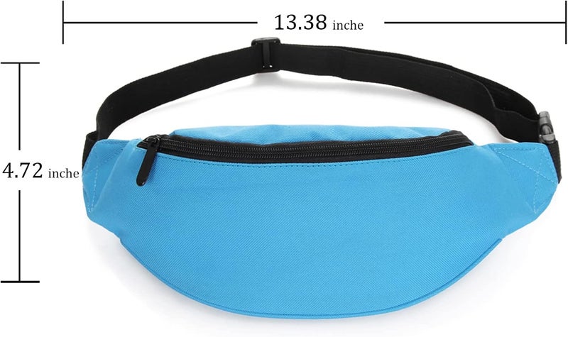 DAITET Crossbody Fanny Pack for Men&Women,Large Waist Bag & Hip Bum Bag with Adjustable Strap for Outdoors Workout Traveling Casual Running Hiking Cycling - Image 3